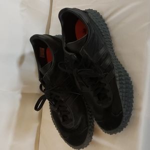 adidas Black Sneakers with Gray Sole